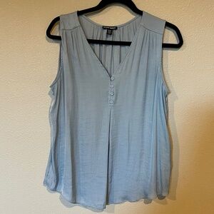 Hilary Radley Light Blue Sleeveless Blouse - Size Small - Preowned